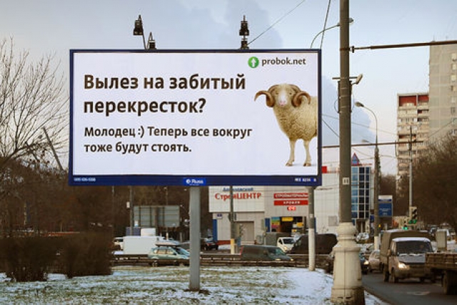 Столица Прикамья присоединилась к рекламной кампании против «баранов» на дорогах