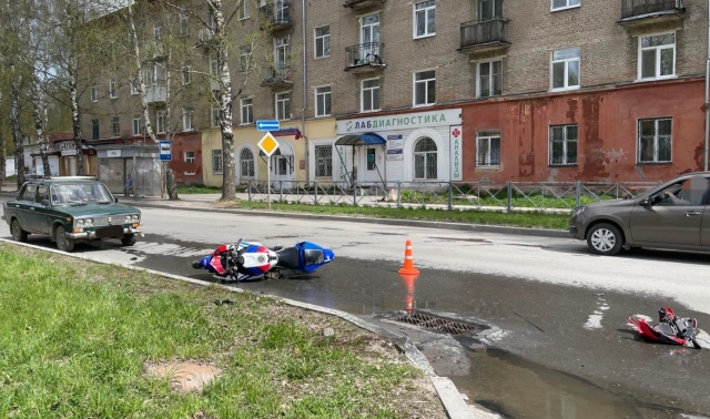 ДТП с участием мотоцикла