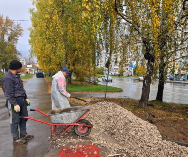 Как проходит ремонт дворов и тротуаров в Березниках